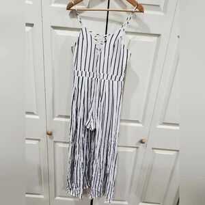 Jr's striped Romper maxi dress cotton Summer‎ Large
